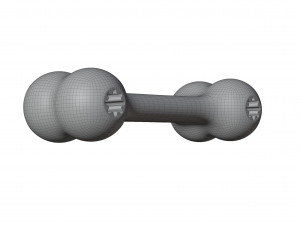 Rubber Bone Toy Model 3D