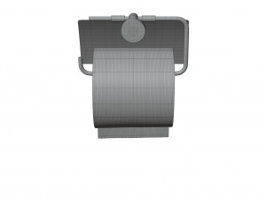 Toilet Paper with Holder 3D Model