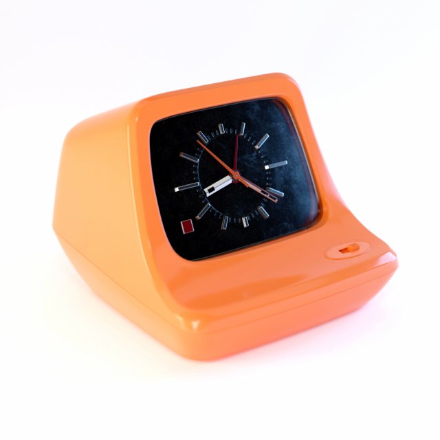 National TE-54 Alarm Clock Modelo 3D .c4d .max .obj .3ds .fbx .stl .blend 