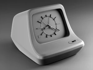National TE-54 Alarm Clock 3D Model