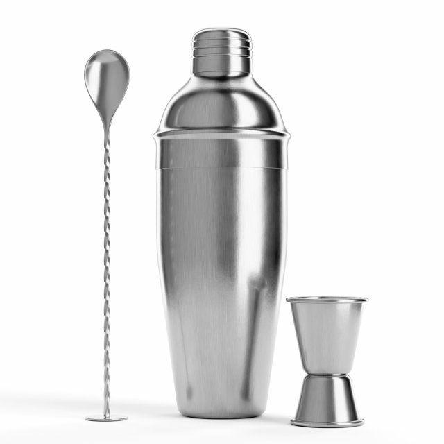 Cocktail Shaker Set 3D Модель .c4d .max .obj .3ds .fbx .stl .blend 