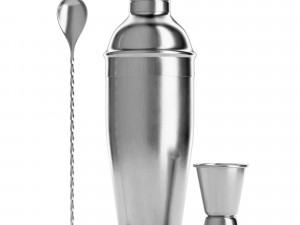 Cocktail Shaker Set 3D Model