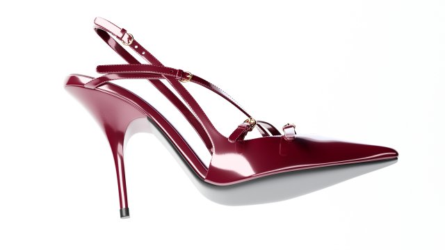 Leather slingbacks sales