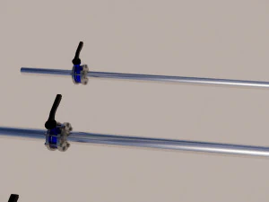 flanged lug type butterfly valve-parametrc 3D Model