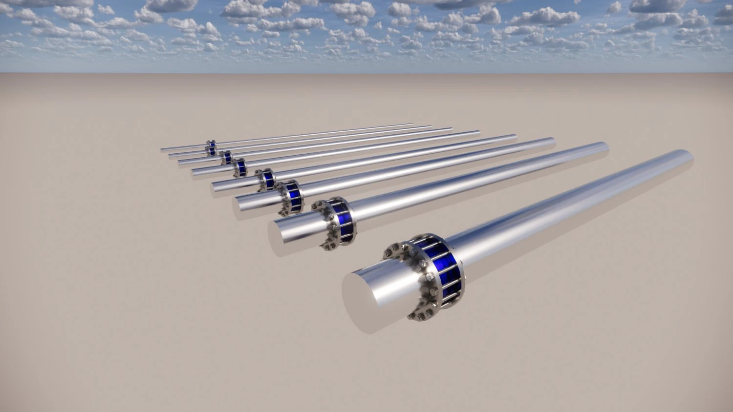 flanged check valve parametrc 3D Model .c4d .max .obj .3ds .fbx .stl .blend 