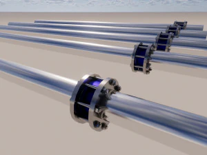 flanged check valve parametrc 3D Model