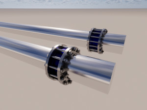 flanged check valve parametrc 3D Model