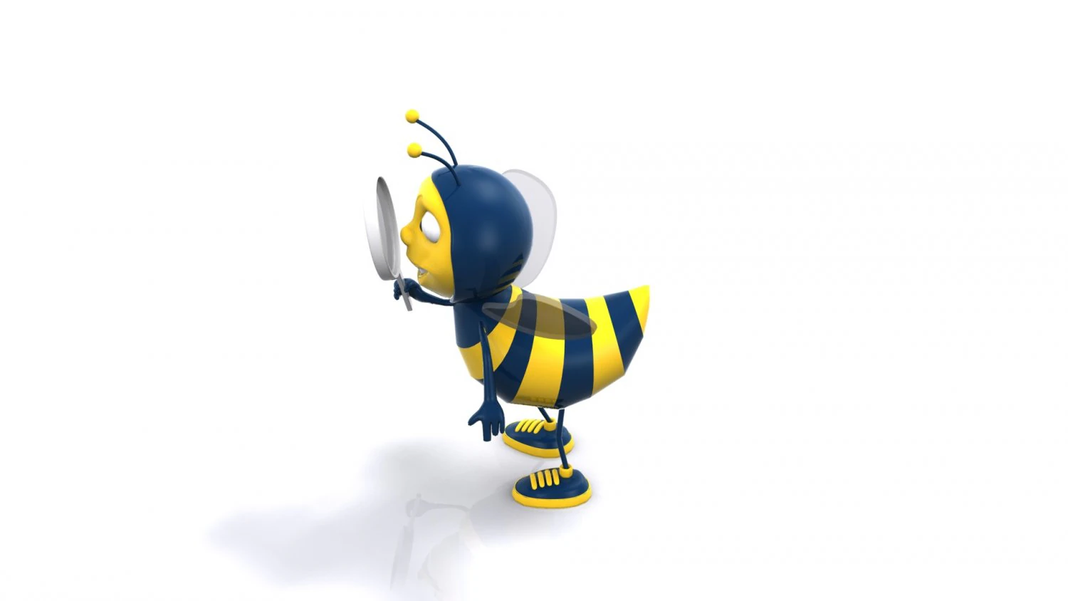 bee 3D Model .c4d .max .obj .3ds .fbx .stl .blend 