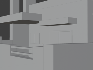 house for quick animation without textures obj file available 3D Model