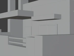 house for quick animation without textures obj file available 3D Model