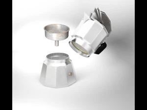caf&eacute; expresso moka Modelo 3D