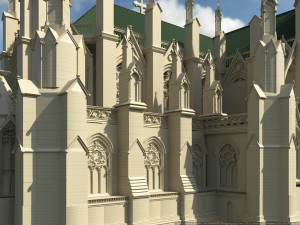 st patricks cathedral Model 3D
