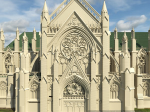 st patricks cathedral Model 3D