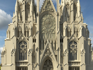 st patricks cathedral Model 3D