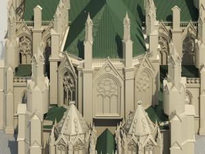 st patricks cathedral Model 3D