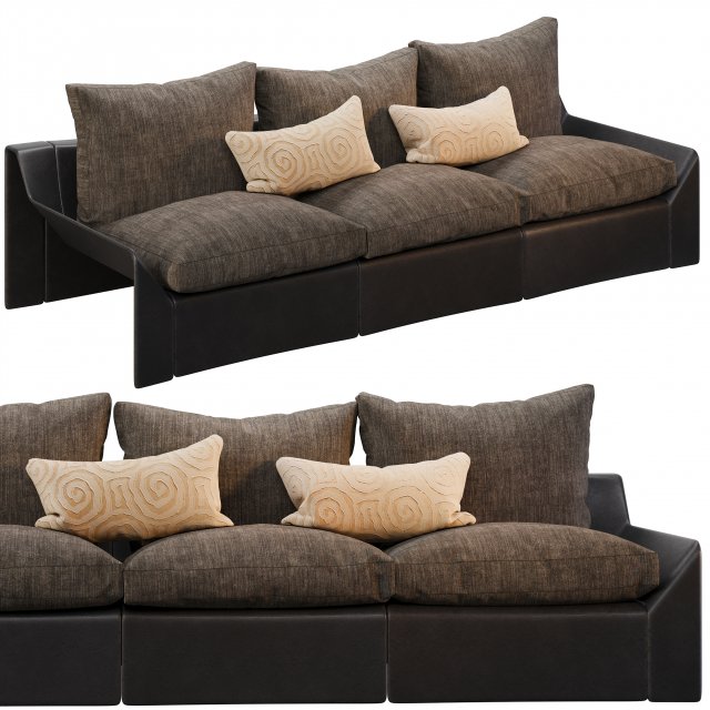 sofa 04 3D Modell .c4d .max .obj .3ds .fbx .stl .blend 