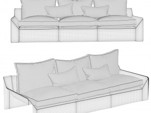sofa 04 3D Modell