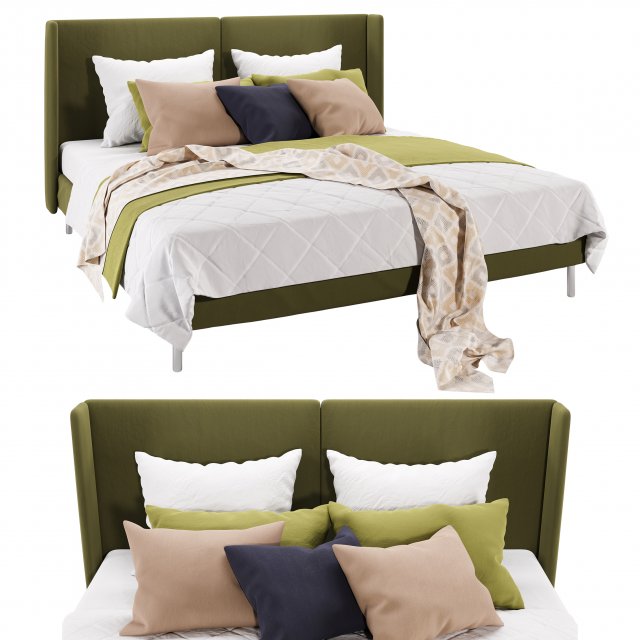 bed 04 3D 模型 .c4d .max .obj .3ds .fbx .stl .blend 