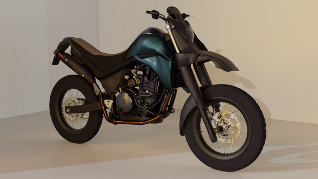 yamaha 660r 3D Model .c4d .max .obj .3ds .fbx .stl .blend