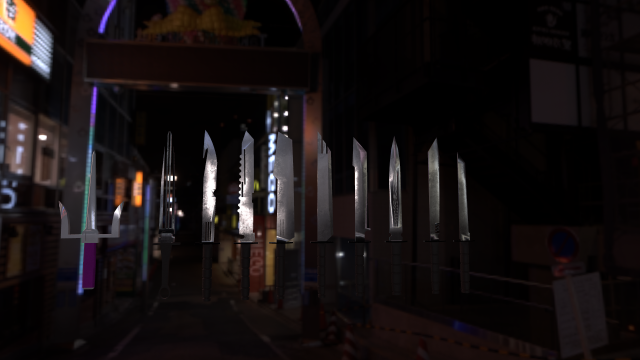 knives Modelo 3D .c4d .max .obj .3ds .fbx .stl .blend 