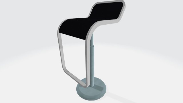 bar chair Model 3D .c4d .max .obj .3ds .fbx .stl .blend 