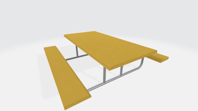 garden table Modelo 3D .c4d .max .obj .3ds .fbx .stl .blend 