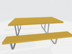 garden table Modelo 3D