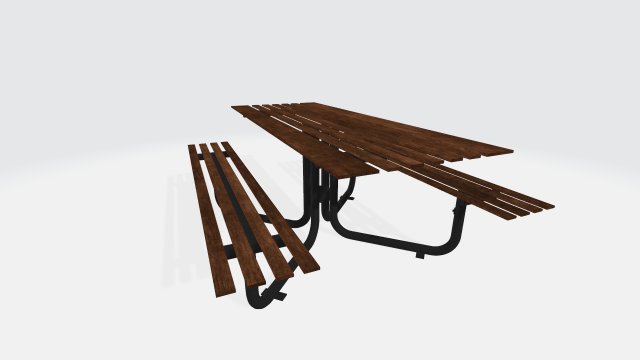picnic table 3Dモデル .c4d .max .obj .3ds .fbx .stl .blend 