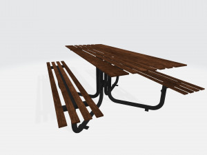 picnic table 3D मॉडल