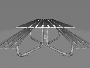 picnic table 3Dモデル