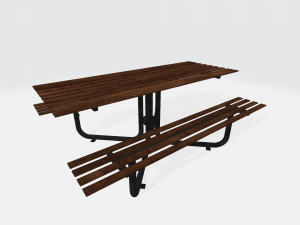 picnic table 3Dモデル