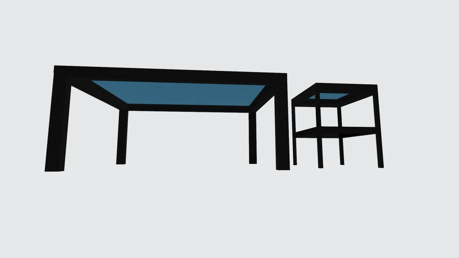 table and bedside table 3D Model .c4d .max .obj .3ds .fbx .stl .blend 