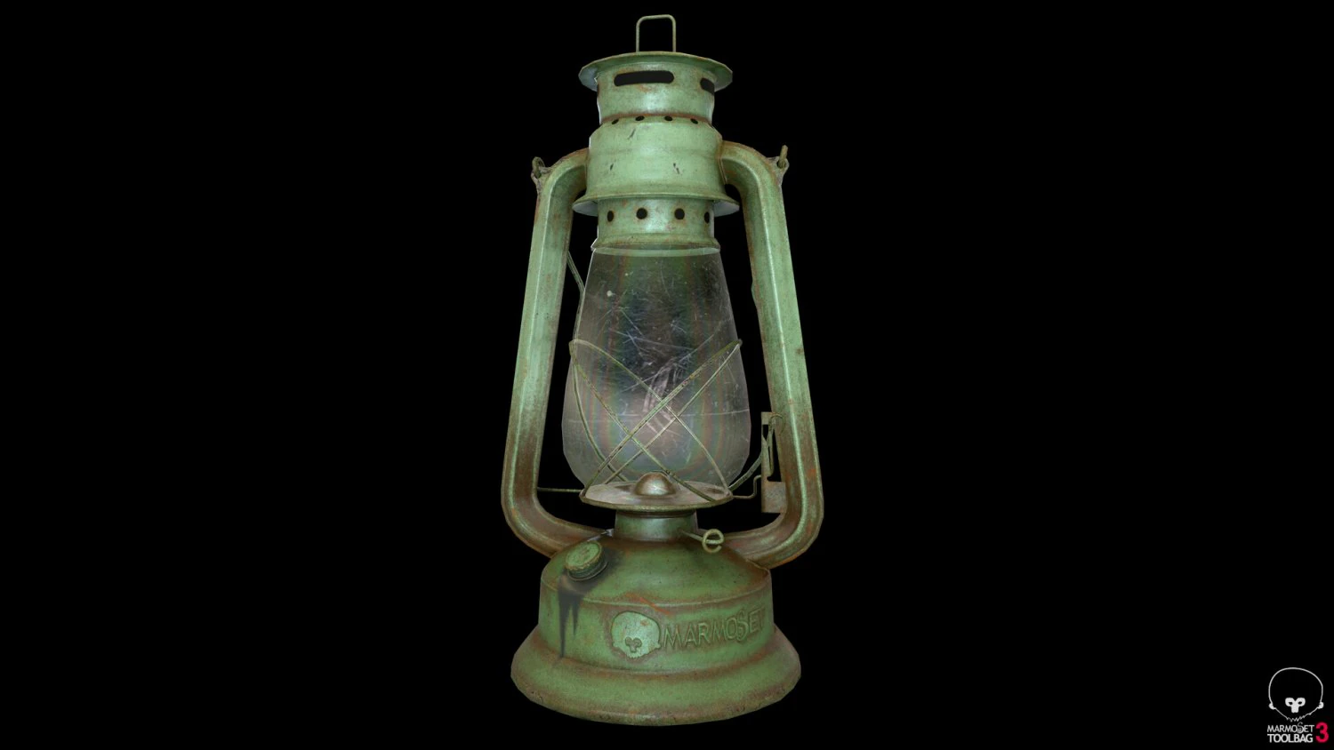 oil lantern pbr low-poly 3D Model .c4d .max .obj .3ds .fbx .stl .blend