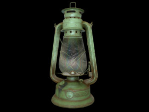 oil lantern pbr low-poly  3D Model