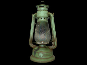 oil lantern pbr low-poly 3D Model