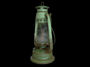 oil lantern pbr low-poly 3D Model