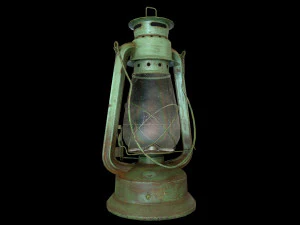 oil lantern pbr low-poly 3D Model