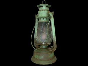oil lantern pbr low-poly 3D Model