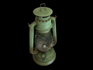 oil lantern pbr low-poly 3D Model