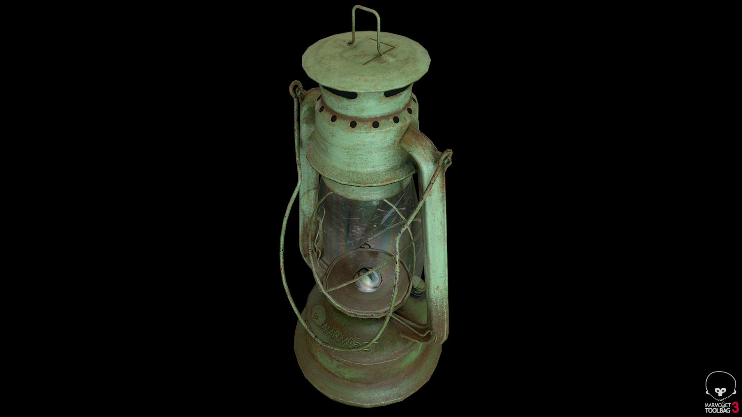 kerosene lamp gameready obj dae max blend 3D Model in Handheld 3DExport