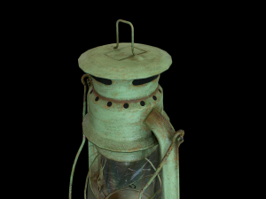 oil lantern pbr low-poly 3D Model