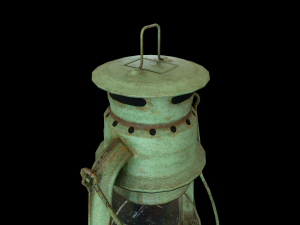 oil lantern pbr low-poly 3D Model