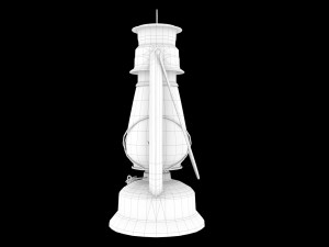 oil lantern pbr low-poly 3D Model