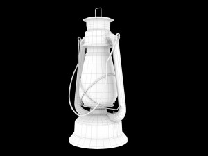 oil lantern pbr low-poly 3D Model