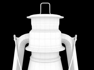 oil lantern pbr low-poly 3D Model