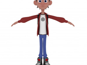 cartoon kid 3D Model