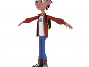 мультяшна дитина 3D Модель