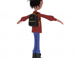 cartoon kid Modèle 3D