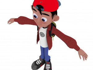 cartoon kid Modèle 3D