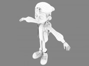 мультяшна дитина 3D Модель